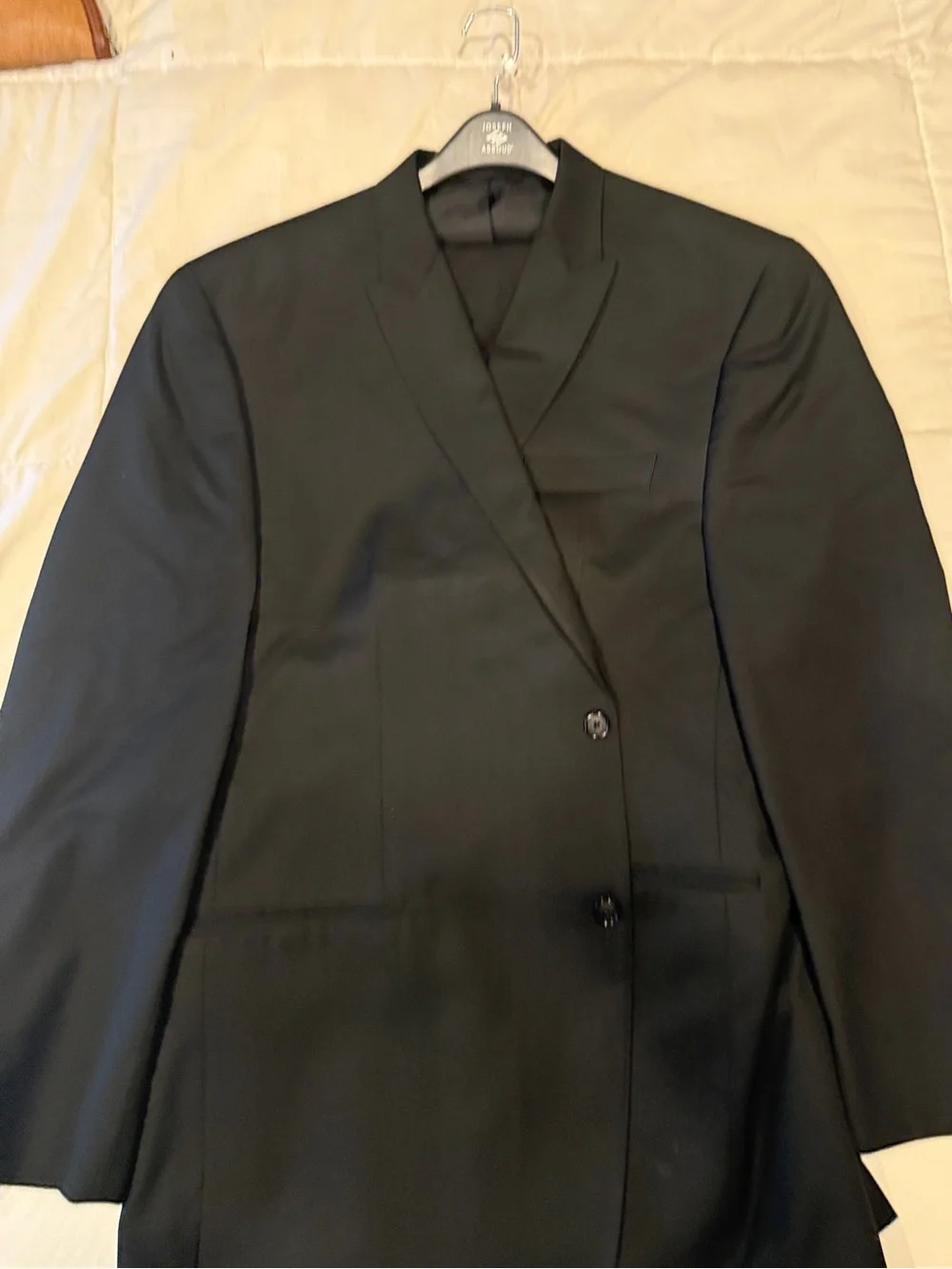 Sean John Black Double-Breasted Men's Suit Jacket
